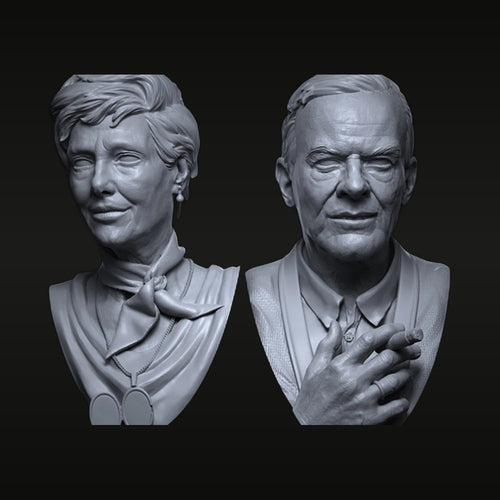 1/10 Scale Jack and Cindy Resin Bust Figures Old Version