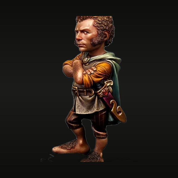 Fantasy Warrior Male Bust with Curved Blade 75mm Resin Kit