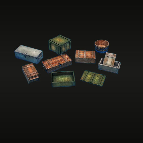 WWII Military Accessories Set 1/35 Scale Resin Diorama Kit (2 Sets)