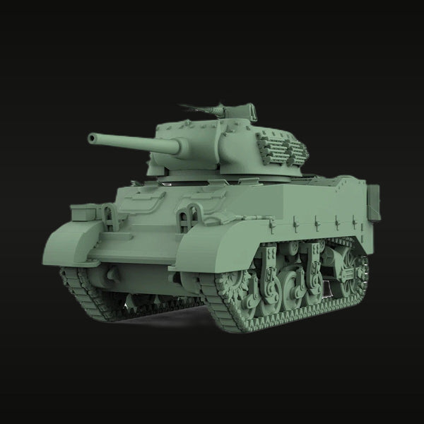 WWII US M4 Medium Tank 75mm Gun 1/72 Resin Vehicle Kit