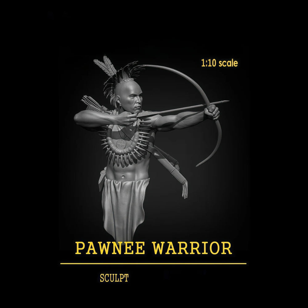1/10 Pawnee Warrior, Resin Model Figure Kit, Historical Theme, Unassembled and Unpainted
