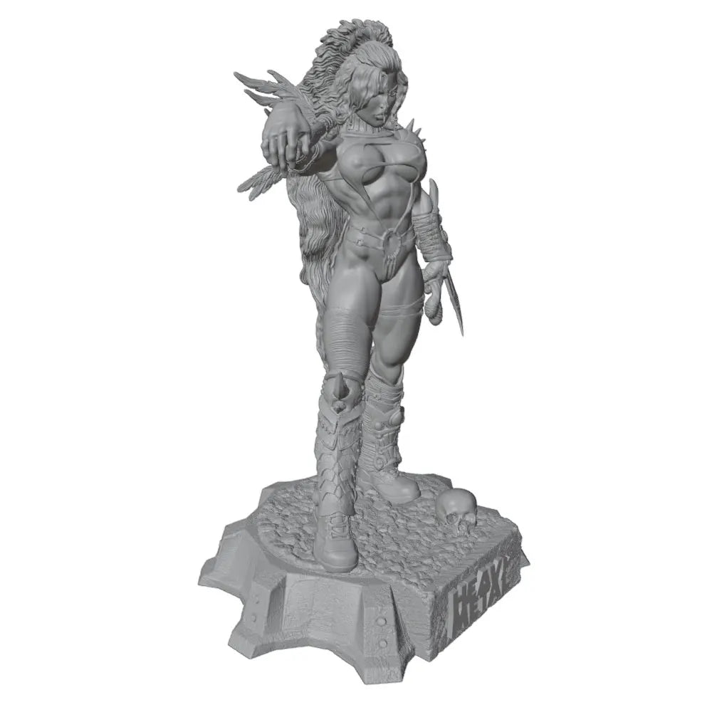 1/24 Dark Fantasy Barbarian, Resin Model Figure Kit, Fantasy Theme, Unassembled and Unpainted
