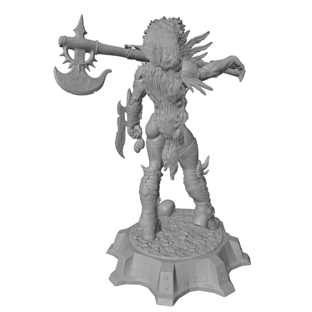 1/24 Dark Fantasy Barbarian, Resin Model Figure Kit, Fantasy Theme, Unassembled and Unpainted