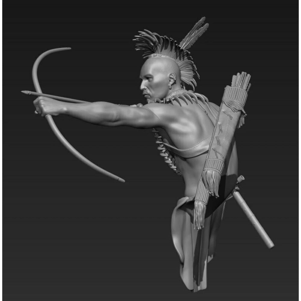 1/10 Pawnee Warrior, Resin Model Figure Kit, Historical Theme, Unassembled and Unpainted