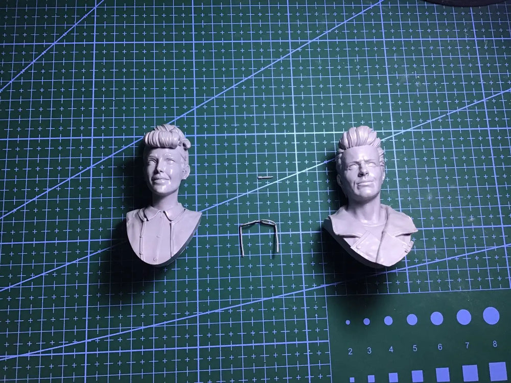 1/10 Contemporary Female Portraits, 4 Figures, Resin Model Bust Kit, Historical Theme, Unassembled and Unpainted