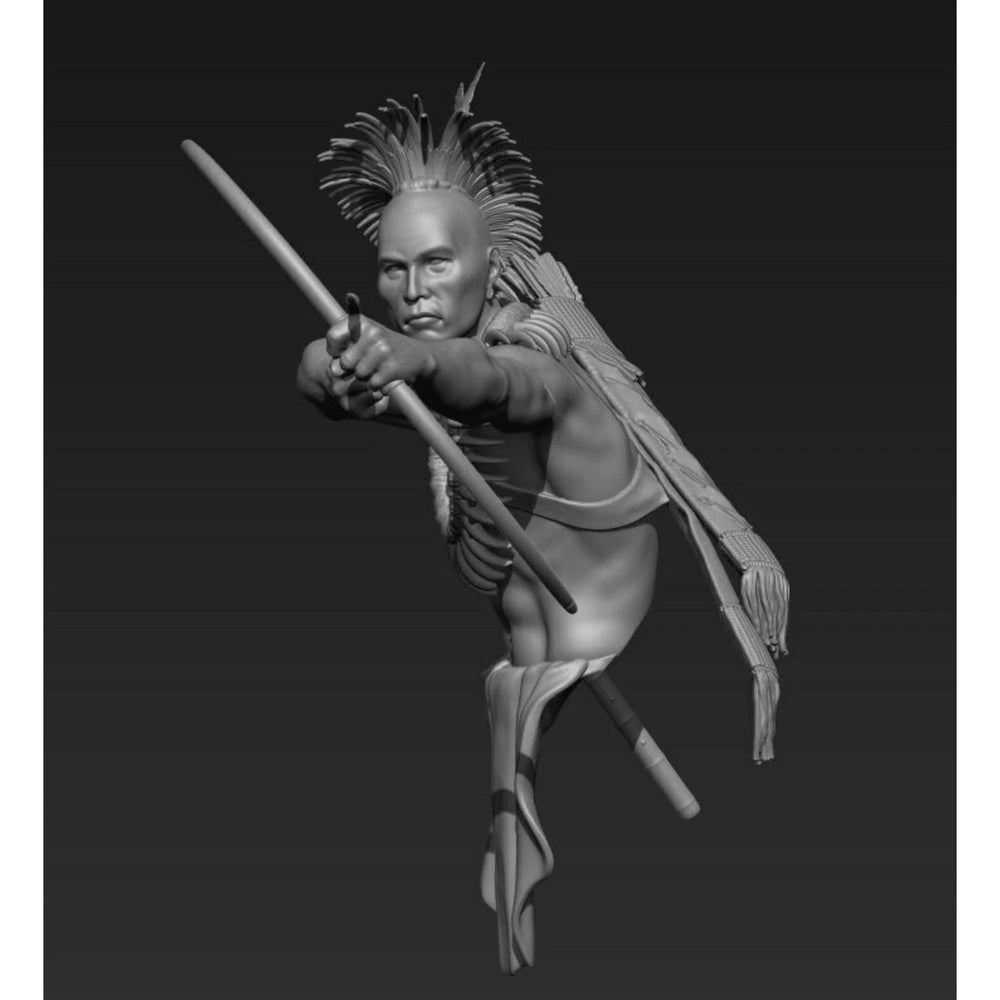 1/10 Pawnee Warrior, Resin Model Figure Kit, Historical Theme, Unassembled and Unpainted