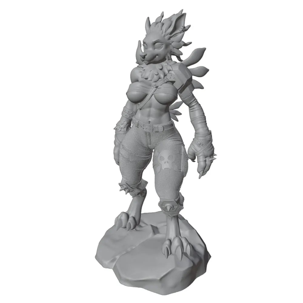 1/24 Dark Fantasy Female Orc, Resin Model Figure Kit, Fantasy Theme, Unassembled and Unpainted