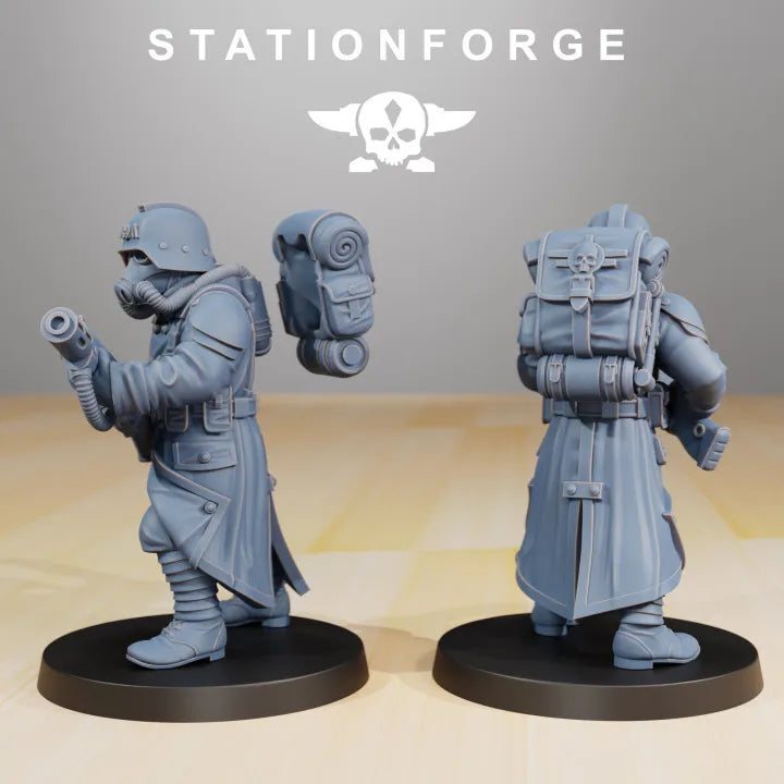 WWI Death Korps of Krieg Infantry Squad, 38 Figures, Resin Model Figure Kit, Unassembled and Unpainted