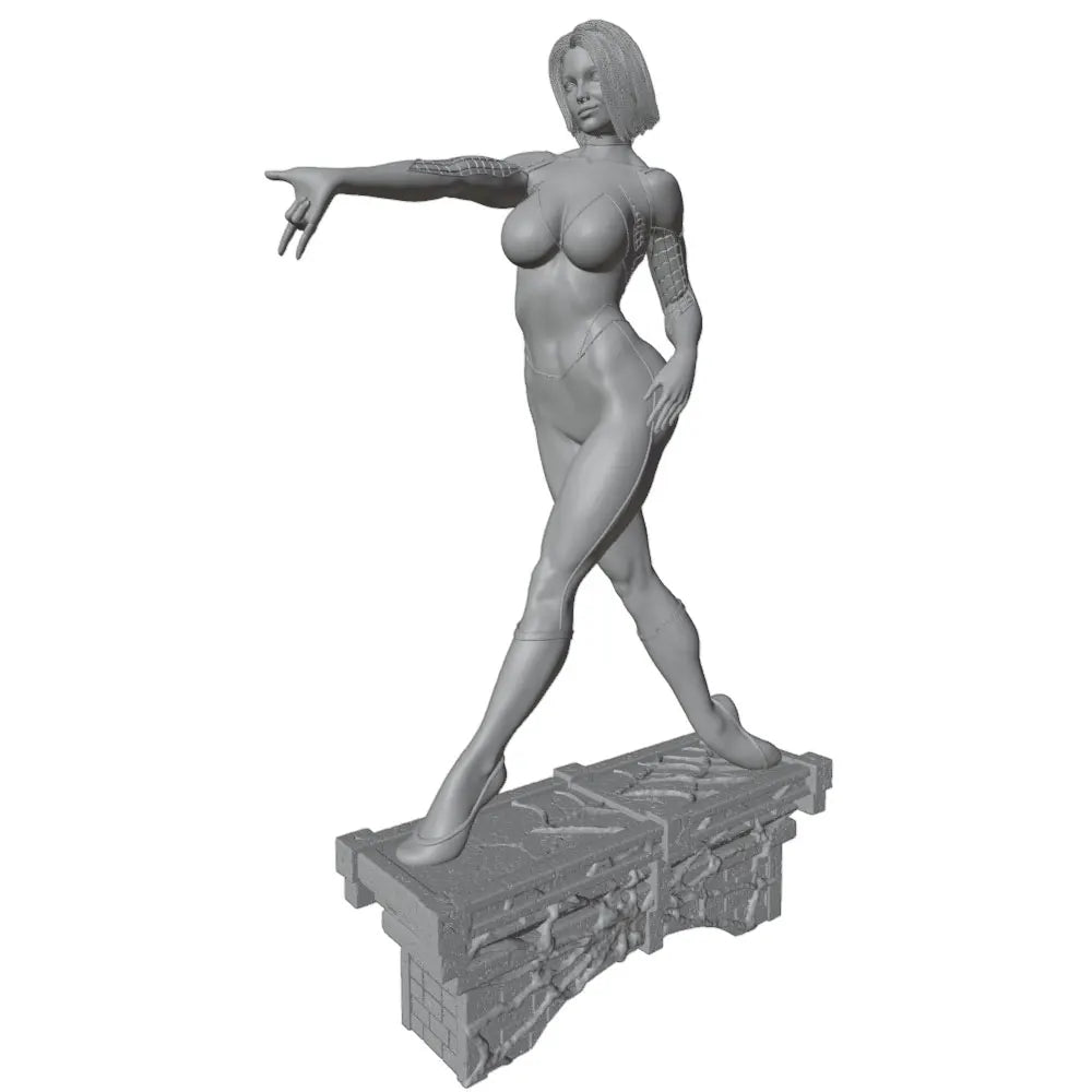 1/24 Modern Sci-Fi Female, Resin Model Figure Kit, Unassembled and Unpainted