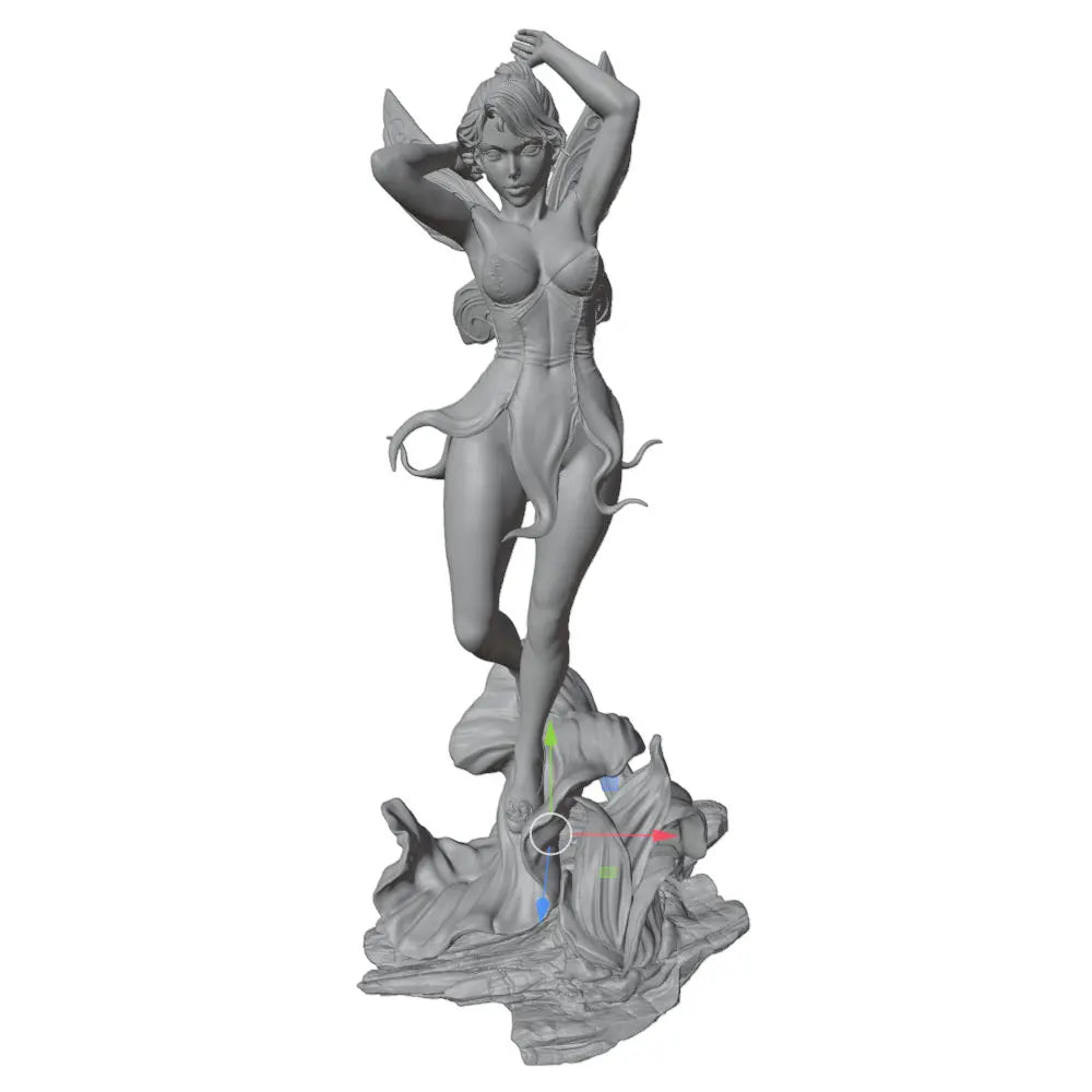 1/24 Female Character with Wings, Resin Model Figure Kit, Anime Theme, Unassembled and Unpainted