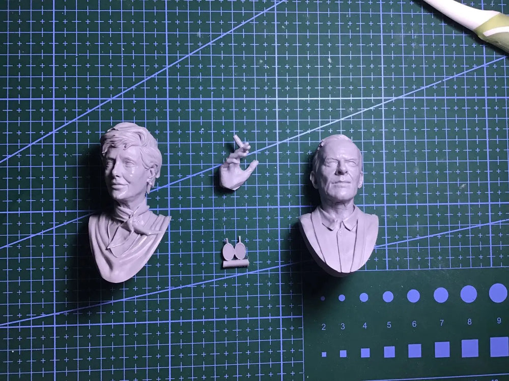 1/10 Male Portrait, Resin Model Bust Kit, Historical Theme, Unassembled and Unpainted