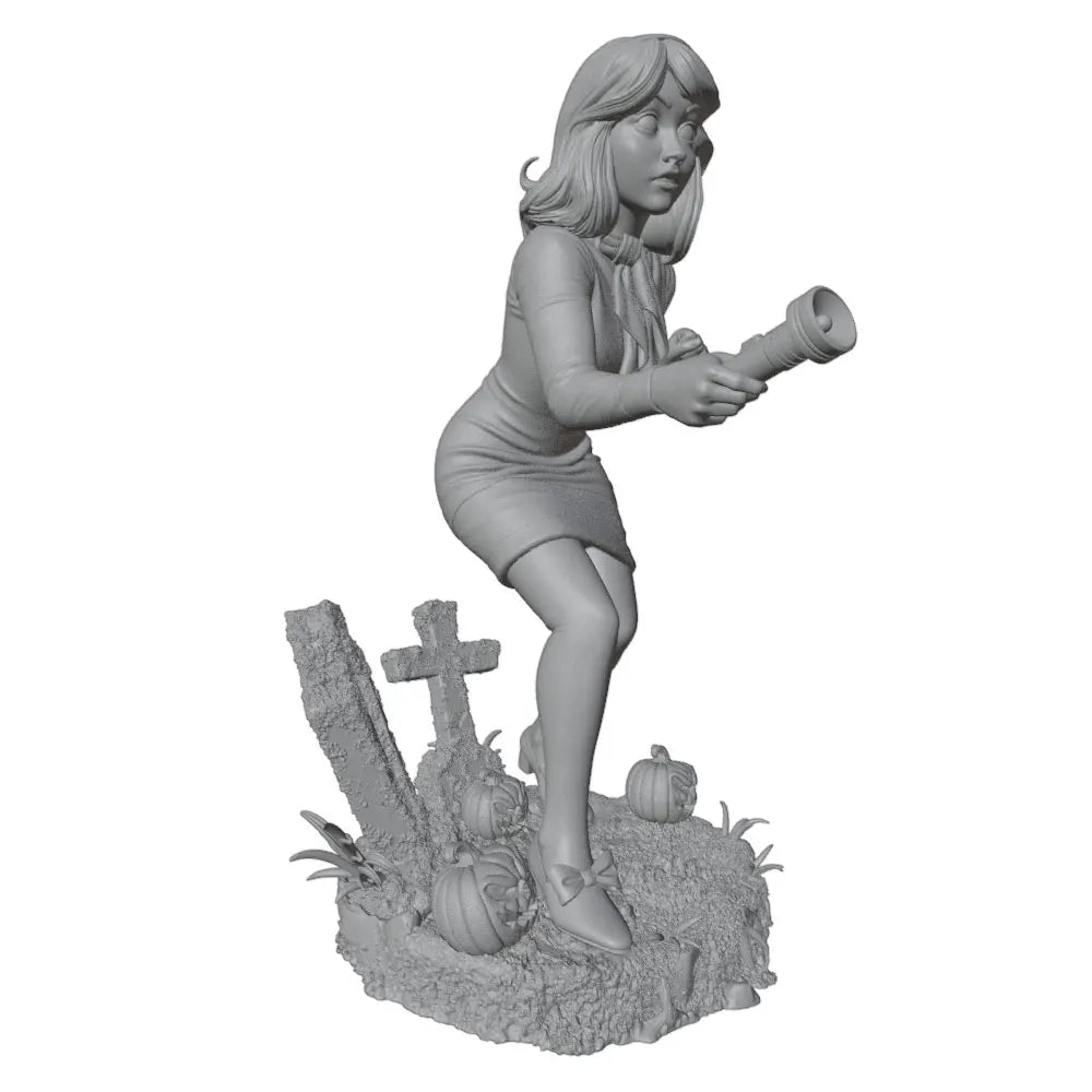 1/24 Halloween Pin-up, Resin Model Figure Kit, Unassembled and Unpainted