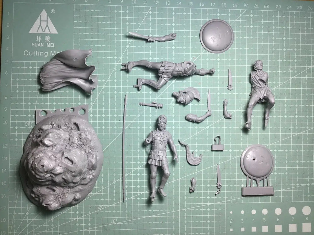 54mm Napoleonic Warrior, Resin Model Figure Kit, Military Theme, Unassembled and Unpainted
