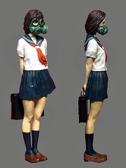 1/35 Modern Anime Schoolgirls, Resin Model Figure Kit, Unassembled and Unpainted