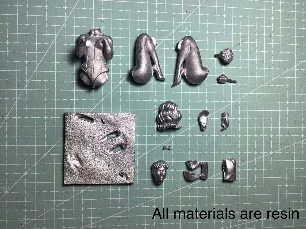 1/22 Pin-up Bunny-girl, Resin Model Figure Kit, Unassembled and Unpainted