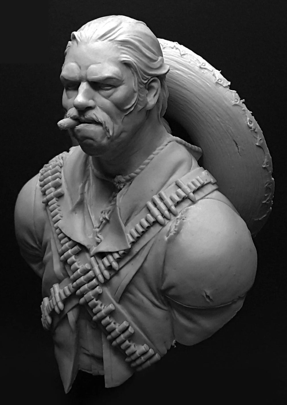 Warrior, Resin Model Bust Kit, Fantasy Theme, Unassembled and Unpainted