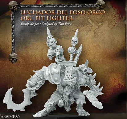 28mm Orc Warrior, Resin Model Figure Kit, Fantasy Theme, Unassembled and Unpainted