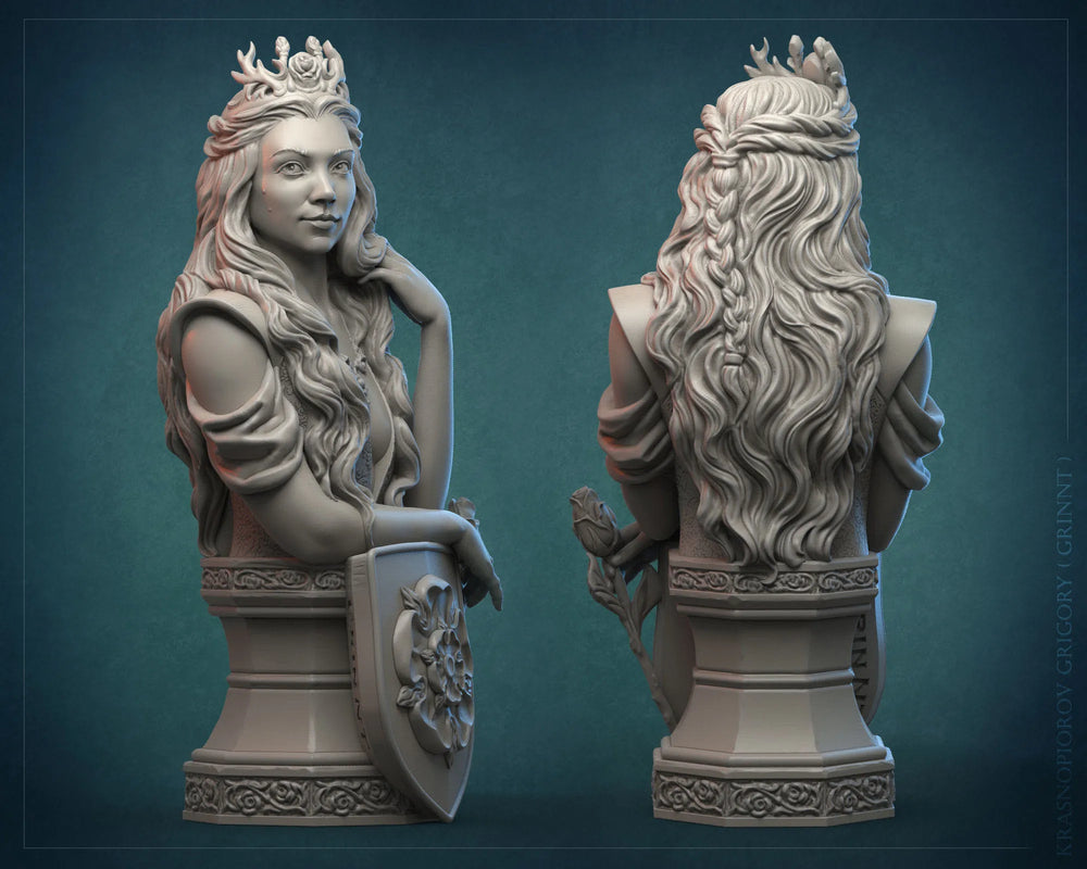 Female Fantasy, Resin Model Bust Kit, Fantasy Theme, Unassembled and Unpainted