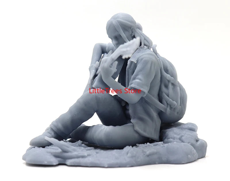 60mm Girl with Guitar, Resin Model Figure Kit, Unassembled and Unpainted