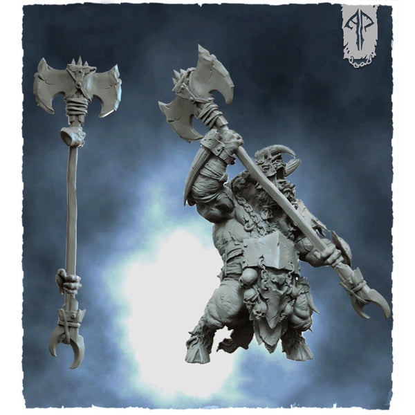 Grimdark Fantasy Warrior, Resin Model Figure Kit, Fantasy Theme, Unassembled and Unpainted