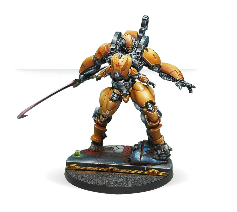 Grimdark Sci-Fi Warrior, Resin Model Figure Kit, Sci-Fi Theme, Unassembled and Unpainted
