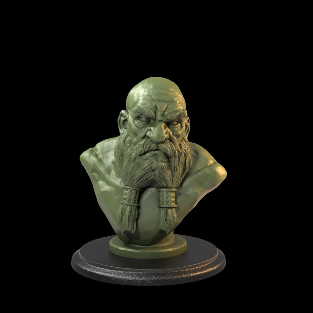 55mm Classical Male, Resin Model Bust Kit, Mythology Theme, Unassembled and Unpainted