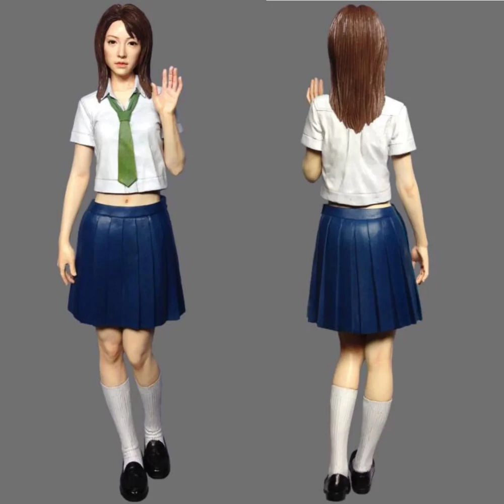 1/12 Schoolgirl, Resin Model Figure Kit, Anime Theme, Unassembled and Unpainted