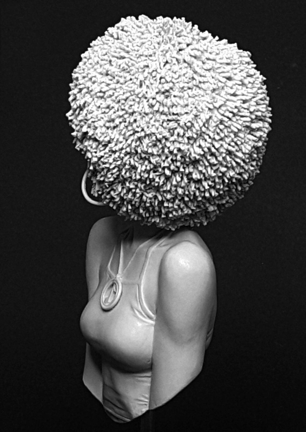 100mm Female Portrait, Resin Model Bust Kit, Unassembled and Unpainted