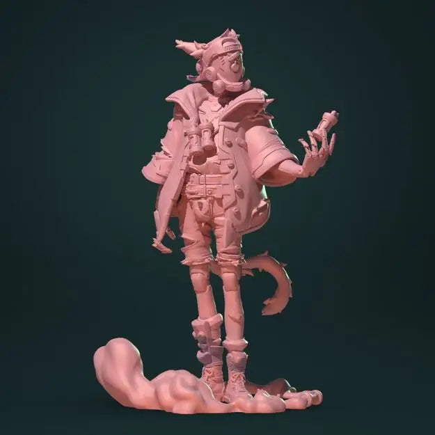75mm Sorceress with Magical Robes, Resin Model Figure Kit, Fantasy Theme, Unassembled and Unpainted