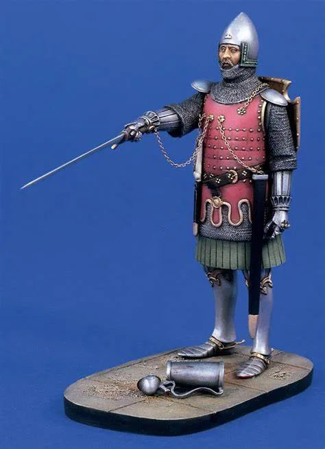 1/16 Medieval Knight in Full Plate Armor, Resin Model Figure Kit, Unassembled and Unpainted