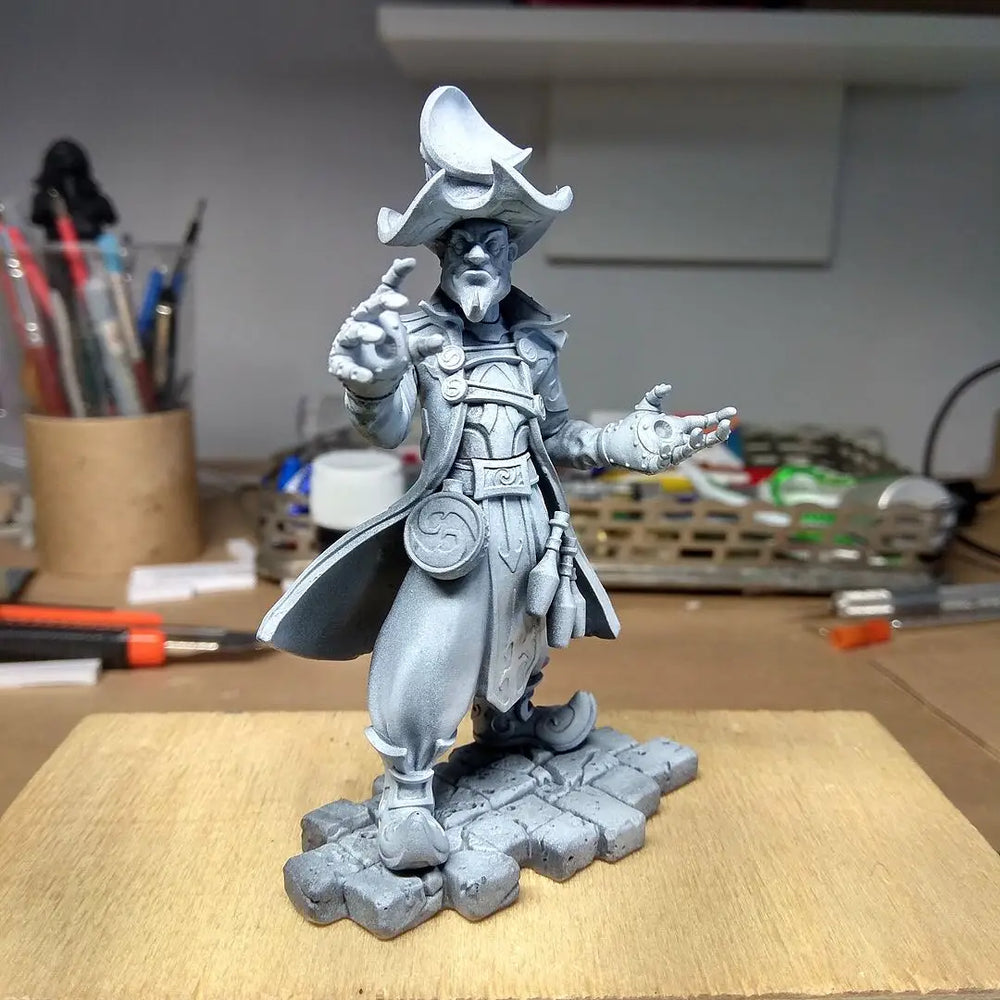 75mm Swashbuckler Pirate, Resin Model Figure Kit, Fantasy Theme, Unassembled and Unpainted