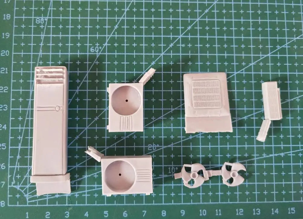 1/35 Modern HVAC Unit Set, Resin Model Accessory Kit, Unpainted
