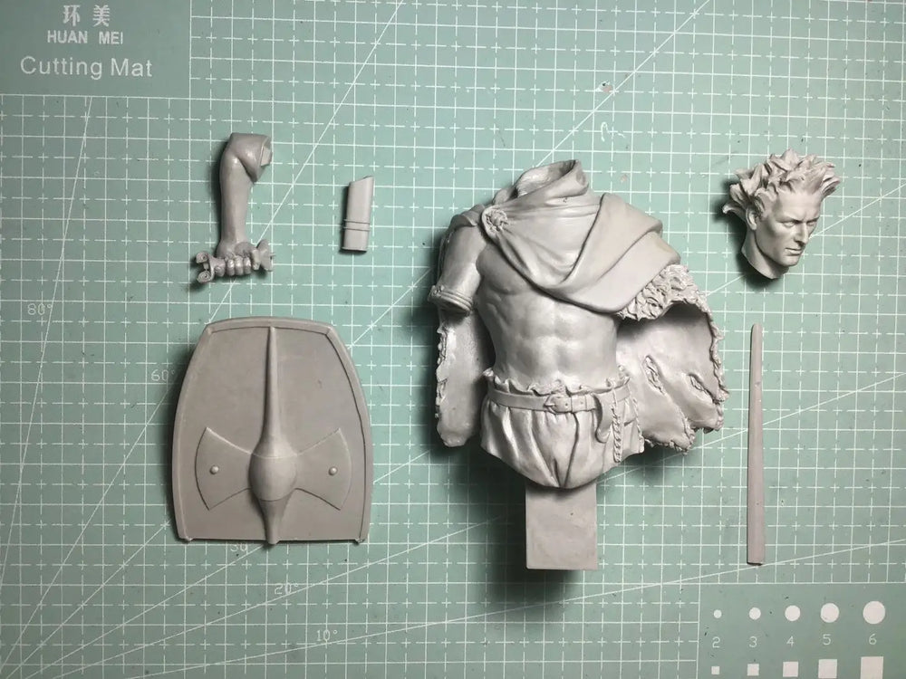 1/12 Ancient Roman & Greek Warriors, 4 Figures, Resin Model Figure Kit, Unassembled and Unpainted