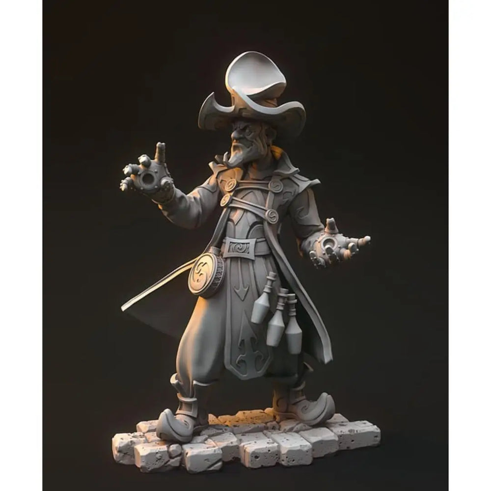 75mm Swashbuckler Pirate, Resin Model Figure Kit, Fantasy Theme, Unassembled and Unpainted