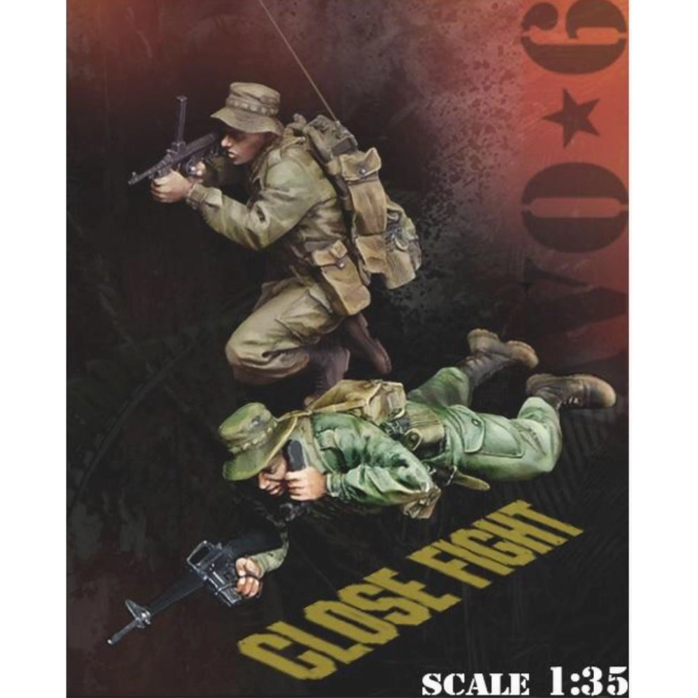 1/35 Modern Tactical Military, 3 Figures, Resin Model Figure Kit, Unassembled and Unpainted