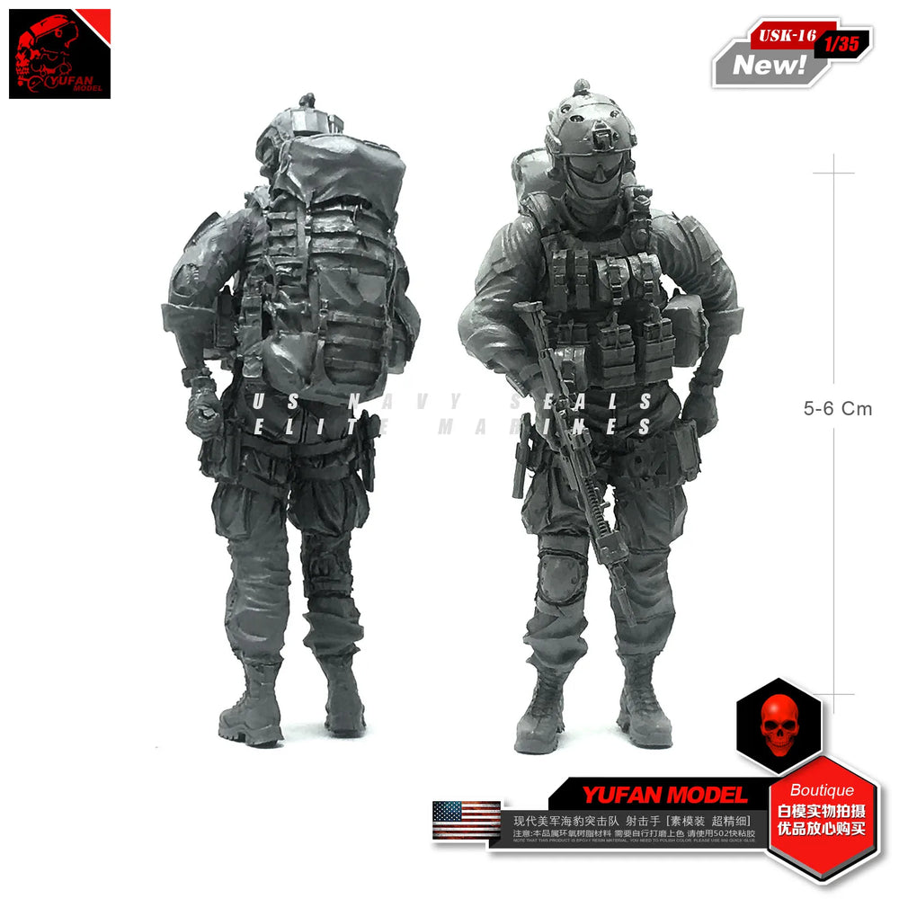 1/35 Modern Tactical Operator with Plate Carrier, Resin Model Figure Kit, Unassembled and Unpainted