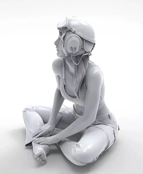 1/35 Post-Apocalyptic Survivor, Resin Model Figure Kit, Sci-Fi Theme, Unassembled and Unpainted