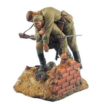 1/35 Standing Soldier, Resin Model Figure Kit, Military Theme, Unassembled and Unpainted