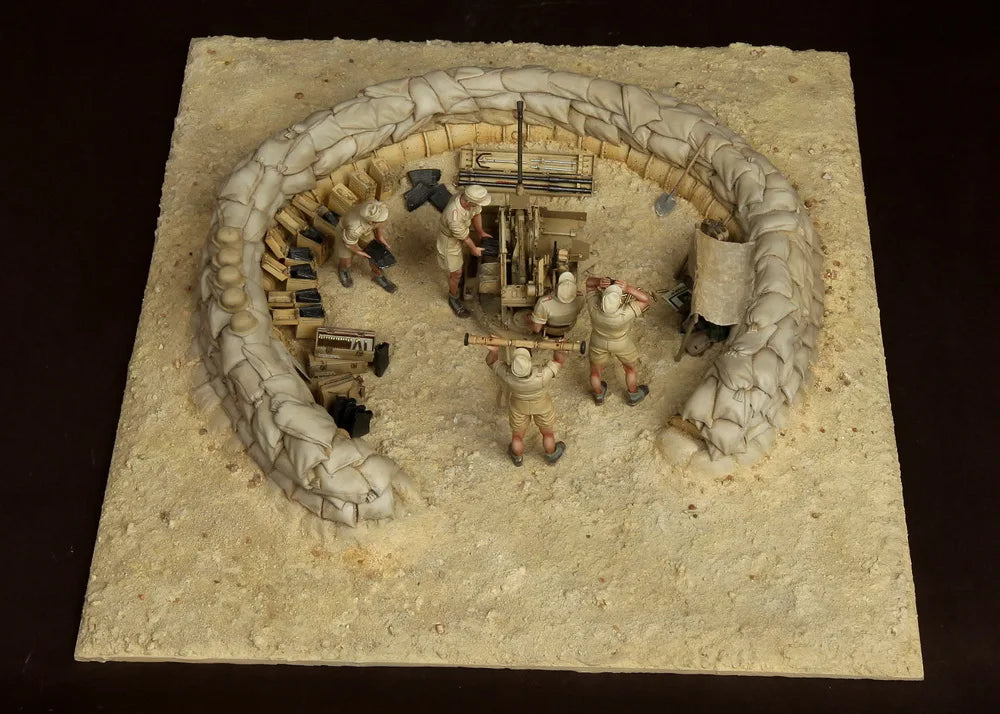 1/35 WWI Trench Fortification, 6 Figures, Resin Model Diorama Kit, Unassembled and Unpainted