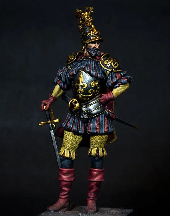 1/24 Ornate Fantasy Warrior, Resin Model Figure Kit, Fantasy Theme, Unassembled and Unpainted