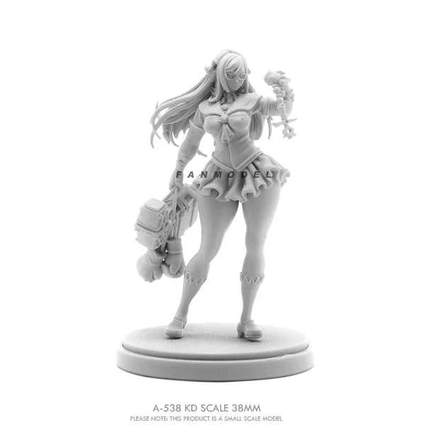 38mm Female Adventurer, Resin Model Figure Kit, Fantasy Theme, Unassembled and Unpainted