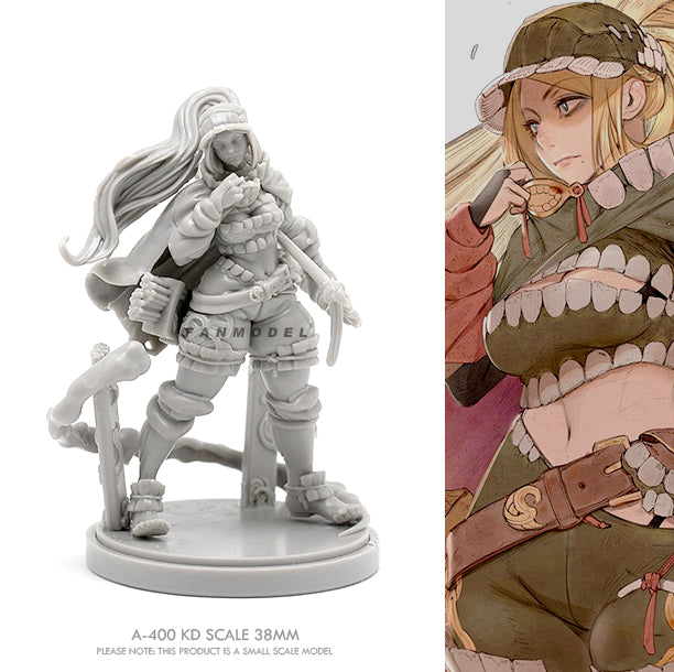 38mm Female Scout in Combat Tactical Gear, Resin Model Figure Kit, Fantasy Theme, Unassembled and Unpainted