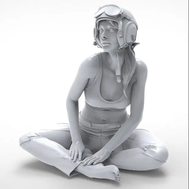 1/35 Post-Apocalyptic Survivor, Resin Model Figure Kit, Sci-Fi Theme, Unassembled and Unpainted