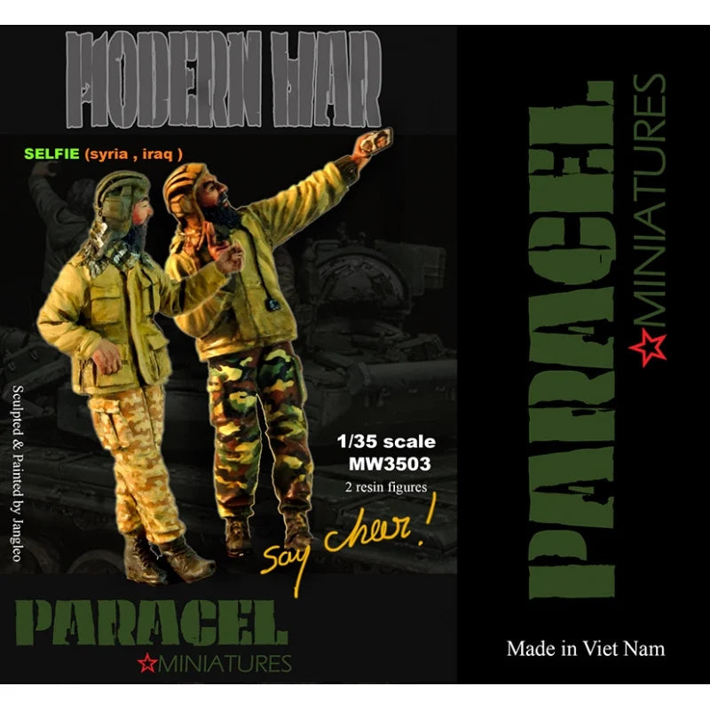 1/35 Modern Military Soldiers in Tactical Gear, 2 Figures, Resin Model Figure Kit, Unassembled and Unpainted