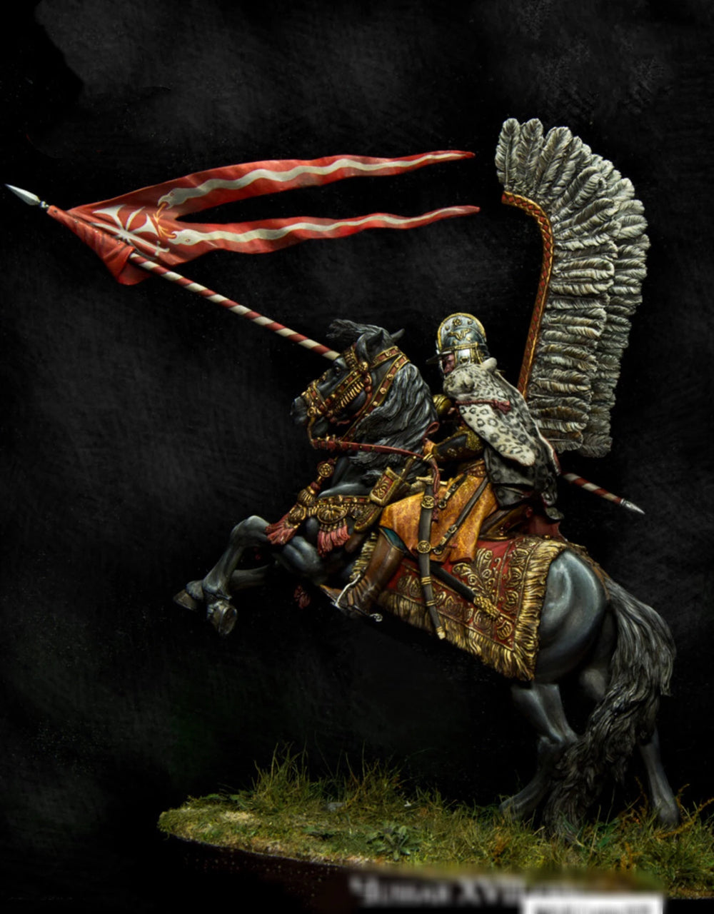 1/24 Medieval Mounted Cavalry Warrior, Resin Model Figure Kit, Unassembled and Unpainted