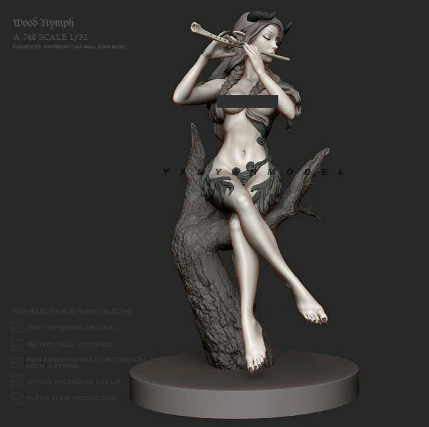 1/32 Mermaids & Nymphs, 5 Figures, Resin Model Figure Kit, Fantasy Theme, Unassembled and Unpainted