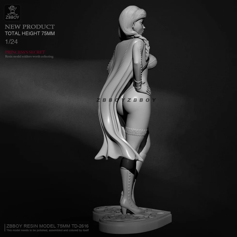1/24 Female Fantasy Pinup, 2 Figures, Resin Model Figure Kit, Unassembled and Unpainted