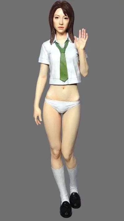 1/12 Schoolgirl, Resin Model Figure Kit, Anime Theme, Unassembled and Unpainted
