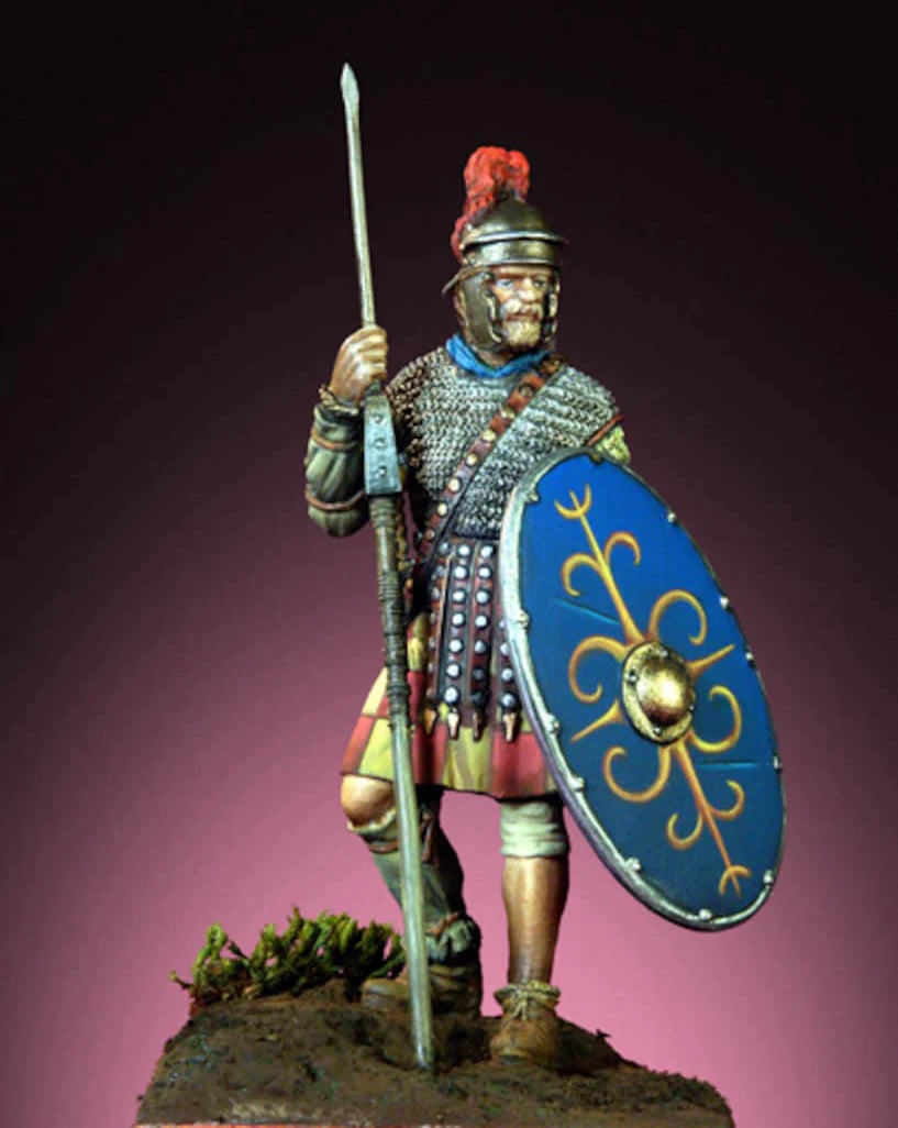 1/32 Ancient Roman Warrior with Shield, Resin Model Figure Kit, Unassembled and Unpainted