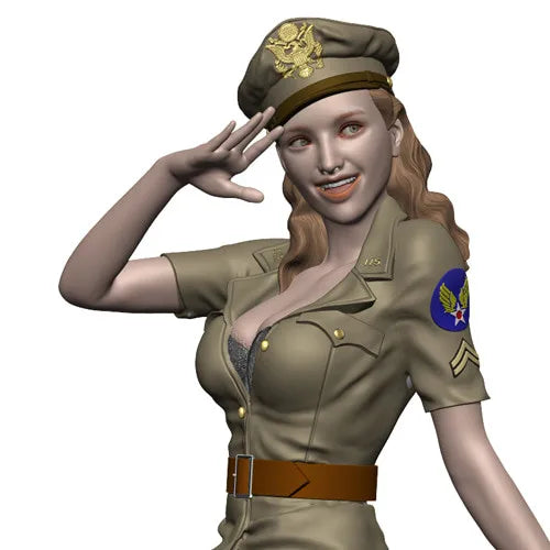 1/16 Female Dress Character, Resin Model Figure Kit, Anime Theme, Unassembled and Unpainted